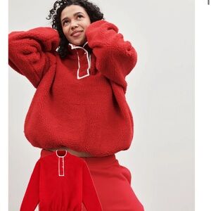 Parke Red Fleece Pullover